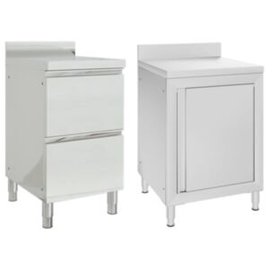 Pood24 köögikapid 2 tk roostevabast terasest