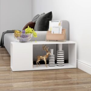 POOD24 Тумба под ТВ, белый, 80 x 24 x 32 см, ДСП