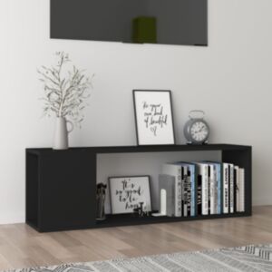 Pood24 telerialus, must, 100 x 24 x 32 cm, puitlaastplaat
