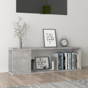 POOD24 тумба под ТВ, бетонный зал, 100 x 24 x 32 см, ДСП