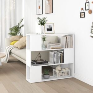 POOD24 книжная полка/разделитель комнаты, белый, 100 x 24 x 94 см