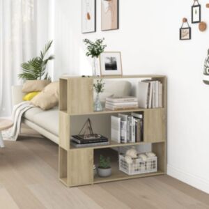 POOD24 книжная полка/разделитель комнаты, дуб сонома, 100 x 24 x 94 см