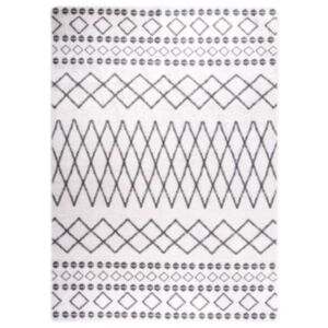 Pood24 vaip, pestav, 120 x 180 cm, must ja valge, libisemisvastane
