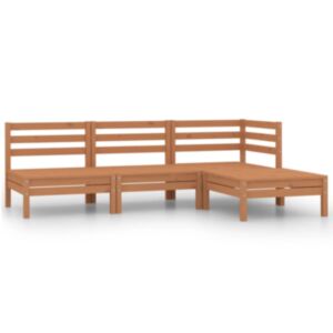 Pood24 4-osaline aiadiivanikomplekt, meekarva, täismännipuit