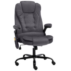 Pood24 massaažiga kontoritool, tumehall, samet