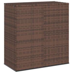 Pood24 aia hoiukast, PE-rotang, 100x49x103,5 cm, pruun