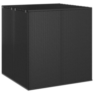 Pood24 aia hoiukast, PE rotang, 100x97,5x104 cm, must