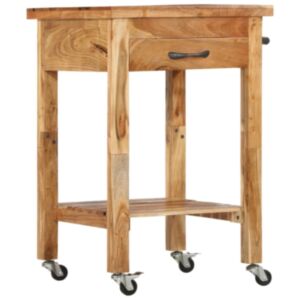 Кухонная тележка Pood24, 58 x 58 x 89 см, дерево акации