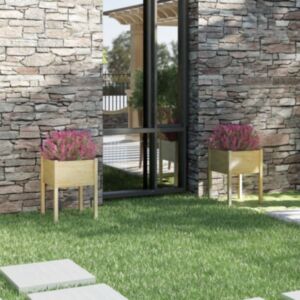 POOD24 Ящик для садовых растений 2 шт., 50 x 50 x 70 см, прочная сосна