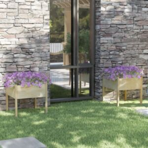 Ящик для садовых растений POOD24, 2 шт., 70x70x70 см, прочная сосна