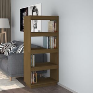 POOD24 книжный шкаф/перегородка, медовый цвет, 60x35x135 см, массив сосны