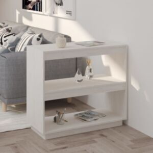 Книжный шкаф POOD24, белый, 80 x 35 x 71 см, массив сосны