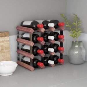 Pood24 veiniriiul 12 pudelile, pruun, männipuit