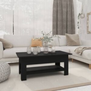 Pood24 kohvilaud, must, 102 x 55 x 42 cm, puitlaastplaat