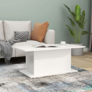 Pood24 kohvilaud, valge, 102 x 55,5 x 40 cm, puitlaastplaat