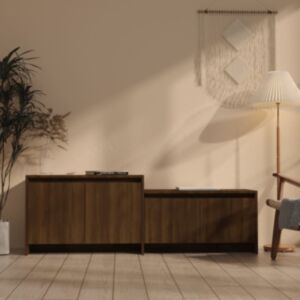 POOD24 Тумба под ТВ, дуб коричневый, 146,5x35x50 см, ДСП