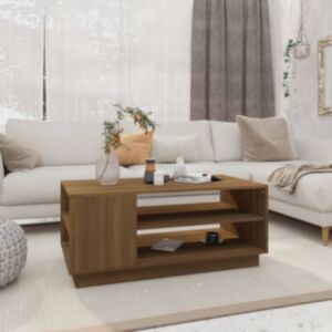 Pood24 kohvilaud, pruun tamm, 102 x 55 x 43 cm, puitlaastplaat