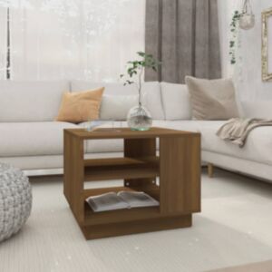 Pood24 kohvilaud, pruun tamm, 55 x 55 x 43 cm, puitlaastplaat