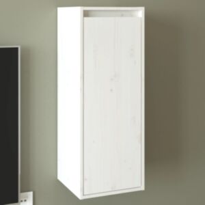 POOD24 Навесной шкаф белый 30x30x80 см, дерево сосна