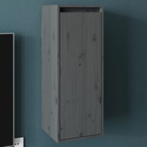 POOD24 Навесной шкаф серый 30x30x80 см, дерево сосна