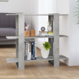 POOD24 книжный шкаф/перегородка, бетонный холл, 100x30x72 см