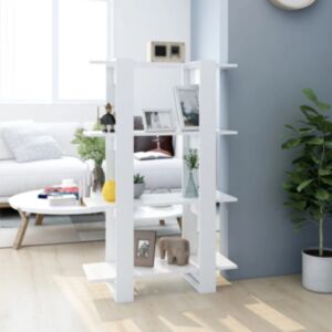 Книжный шкаф/разделитель POOD24, белый, 80x30x123,5 см