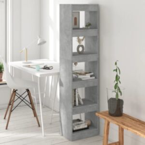 POOD24 книжный шкаф/перегородка, бетонный зал, 40x30x166 см