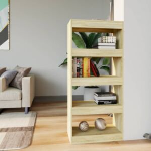 POOD24 книжная полка/перегородка, дуб сонома, 60x30x135 см, искусственное дерево