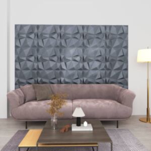 Pood24 3D seinapaneelid, 24 tk, 50x50 cm, teemanthall, 6 m²