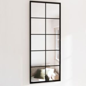 Pood24 seinapeegel, must, 100 x 40 cm, metall