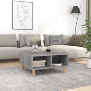 Pood24 kohvilaud, hall Sonoma tamm 60 x 60 x 30 cm, puitlaastplaat