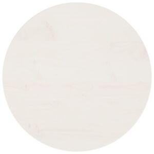 Pood24 lauaplaat, valge Ø50 x 2,5 cm, männipuit