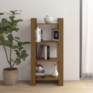 Pood24 книжная полка/перегородка, цвет меда, 60 x 35 x 125 см, дерево сосна