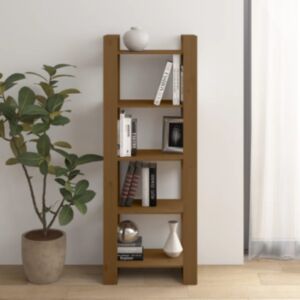 Pood24 книжная полка/перегородка, медово-коричневый, 60 x 35 x 160 см, сосна