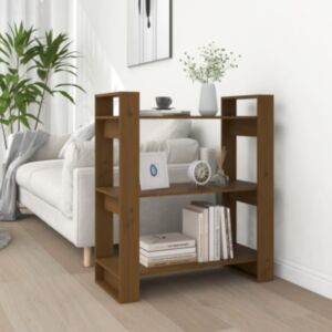Pood24 книжная полка/перегородка, цвет меда, 80 x 35 x 91 см, дерево сосна