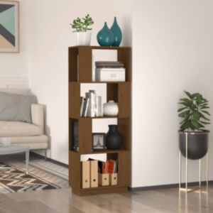Pood24 книжная полка/перегородка, медово-коричневый, 51 x 25 x 132 см, сосна