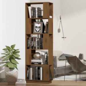 Pood24 книжная полка/перегородка, медово-коричневый, 51x25x163,5 см, дерево сосна