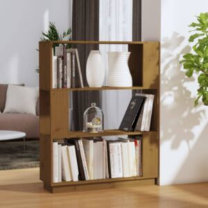 Pood24 книжная полка/перегородка, медово-коричневый, 80 x 25 x 101 см, сосна