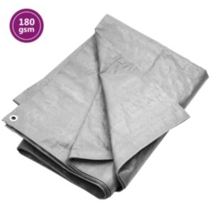 Холст Pood24, 180 г/м², 4x6 м, серый, HDPE