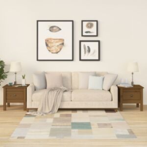 Pood24 lisalaud 2 tk, meepruun, 40x40x39 cm, männipuit