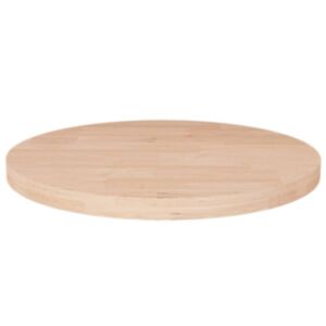 Pood24 ümmargune lauaplaat, Ø30 x 2,5 cm, töötlemata tammepuit
