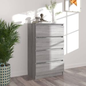 Pood24 puhvetkapp, hall Sonoma tamm, 60 x 35 x 98,5 cm, tehispuit