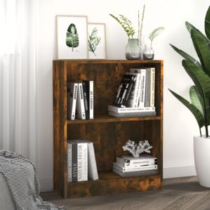 Pood24 raamaturiiul, suitsutatud tamm, 60 x 24 x 74,5 cm, tehispuit