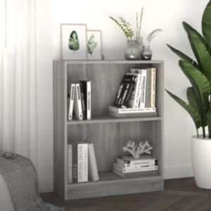 Pood24 raamaturiiul, hall Sonoma tamm, 60 x 24 x 74,5 cm, tehispuit