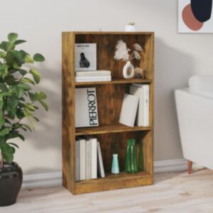Книжный шкаф Pood24, копченый дуб, 60 x 24 x 109 см, искусственное дерево