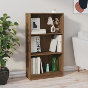 Стеллаж Pood24, дуб коричневый, 60 x 24 x 109 см, искусственное дерево