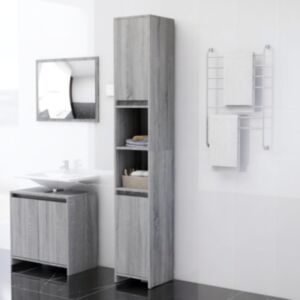Pood24 raamatukapp, hall Sonoma tamm, 30 x 30 x 183,5 cm, tehispuit