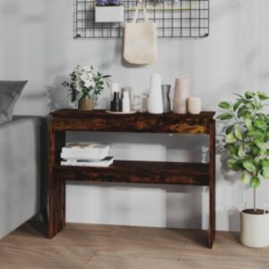Pood24 kohvilaud, suitsutatud tamm, 102x30x80 cm, tehispuit