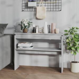 Pood24 konsoollaud, hall Sonom tamm, 102x30x80 cm, tehispuit