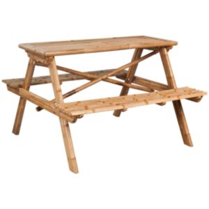 Pood24 piknikulaud, 115 x 115 x 81 cm, bambus